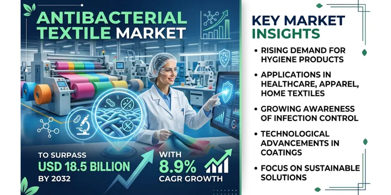 Antibacterial Textile Market Growth to USD 18.5 Billion by 2032